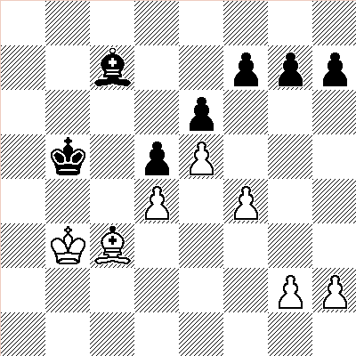 diagram FEN: 8/2b2ppp/4p3/1k1pP3/3P1P2/1KB5/6PP/8 w - - 0 50